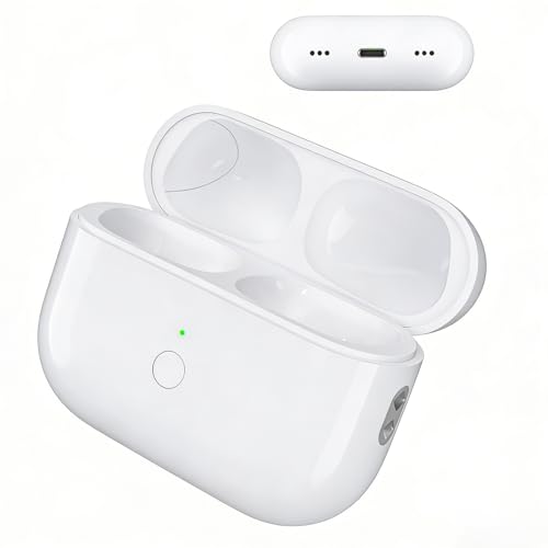 Wireless Airpod Pro Charging Case for 2nd & 1st Gen Replacement Charger with Fast Pairing Audio Alerts (No Earbuds) (Light-ning Port Size)
