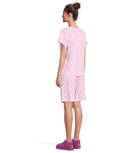 Image of Karen Neuburger Women's Short-sleeve Tee and Bermuda Short Pajama Set