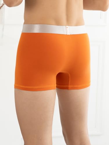 Image of KOFFY Men's Malleable Cotton Lycra Long Trunk with Minus Cutting Pouch and Moisture Wicking Properties