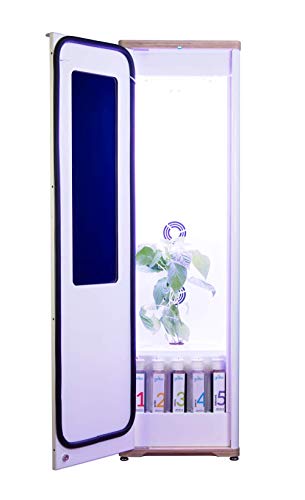Grobo Premium Grow Box - Unique Design Glass Door Indoor Plants Growing Machine Automated Hydroponics System Including Nutrients for Herbs, Fruits, Flowers & Vegetables Planting Smartphone Controlled
