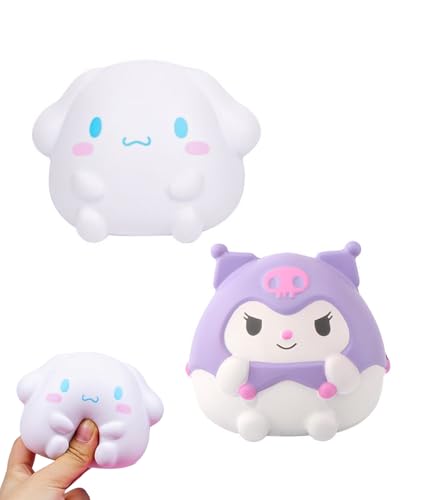 Image of Squishy Toy, Taba Squishy, Squishy Biscuit Squishy Fidget Toys Fufu Taba Stress Ball Squeeze Toys Anxiety Relief for Women /Men Stocking Fillers Birthday Gifts163 (Purple)