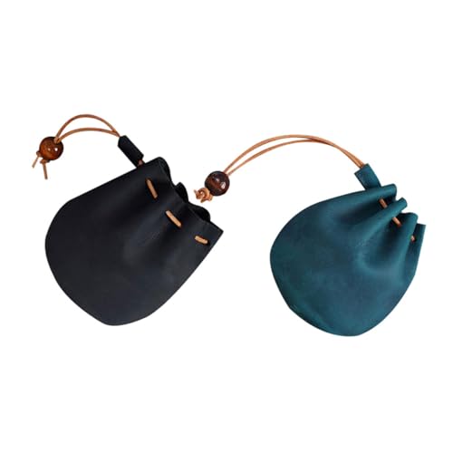 Porte-monnaie vintage PU Homoyoyo x2 pour organisation sac homme et femme
