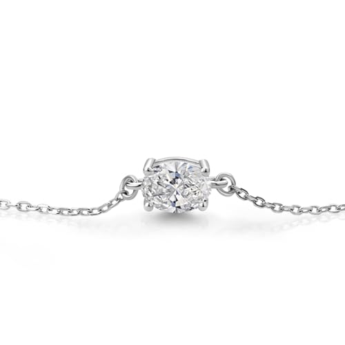 Gem Stone King 7X5MM Oval Gemstone Birthstone Solitaire Bracelet For Women | 925 Sterling Silver | Adjustable Bolo Bracelet For Women | Fine Jewelry Gifts for Her Mom Wife3