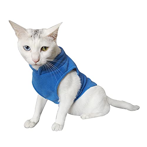 Kielsjajd Hundepulli Aus Altem Pulli Winter Sweater Autumn Vlies Tierkleidung warm halten Weste Tierkleidung Hunde Pullover Warm (Blue, XL)