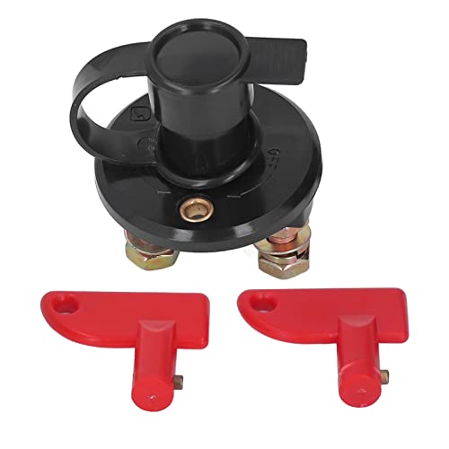 Battery Disconnect Switch, ABS Battery Shut Off Knob Switch Power Cut Off Isolator DC 12V 24V Accessory for Car Boat Yacht
