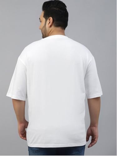Image of Veirdo Men's Pure Cotton Half Sleeve Plus Size Printed T-Shirts, Stylish, Comfortable & Durable Cotton Tees | Sizes: S to 2XL