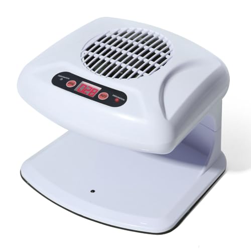 Cvoepobey Secador de Uñas para Esmalte Regular, Ventilador de Secado de Uñas de 300 W con Sensor Automático, Ventilador de Secado de Aire Caliente y Frío para Salón, (UE)