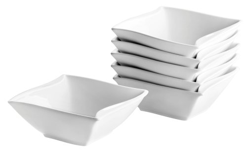 Josef Mäser GmbH Verso Serie Orchestra - Juego de Cuencos (14 cm, de Marfil, diseño Ondulado, 6 Unidades)