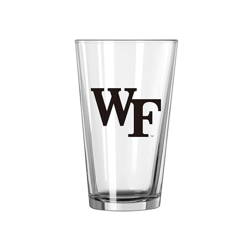 Image of Logo Brands NCAA 16 oz Pint Glass - Durable Glass With Bold Team Color- Chip-Resistant Rim Drinkware For Fans, Tailgates, Home Bars & Everyday Use