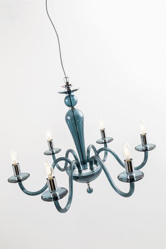 Aplique cristal azul verde azulado E14 Rossini para iluminación interior 2
