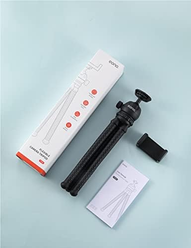 Amazon Brand - Eono Flexible Tripod, Cellphone Tripod, Phone Tripod Stand, Camera Tripod, 360°Rotating Tripod, Mini Phone Tripod, Compatible with Mobile Phone, GoPro, Small Digital Camera