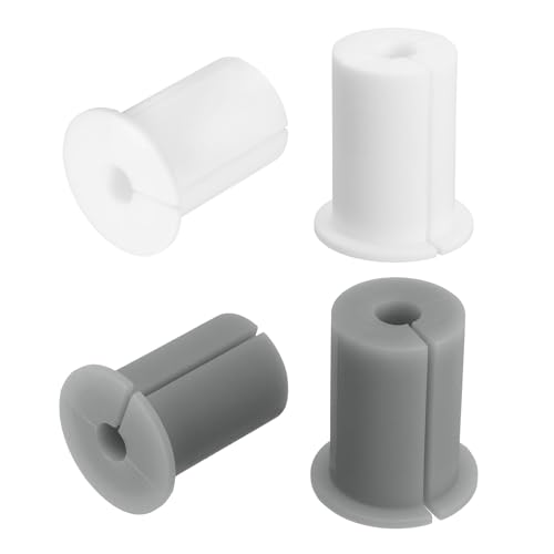 Œillet de câble silicone blanc gris de 2,5 cm uxcell lot de 4 pour trou mural