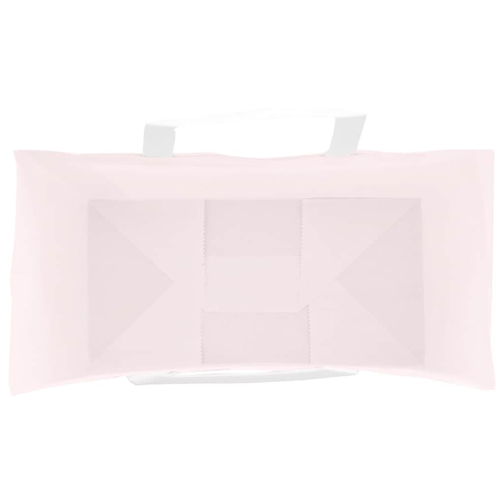 Bolsas de papel 250 piezas con asas rosa 21 x 11 x 31 cm