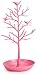 Support de Bague d'arbre Porte-Bijoux Organisateur de Bijoux Rack Creative Bird Tree Ring Storage Decoration Ornements Ring Display Tower Stand-White 15x30cm (6x12inch)-Rose_15x30cm (6x12 Pouces)
