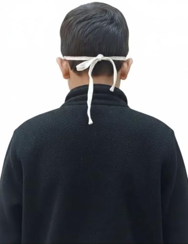 Image of BookMyCostume White Beard & Moustache Old Man Drama Kids & Adults Fancy Dress Costume Accessory Free Size