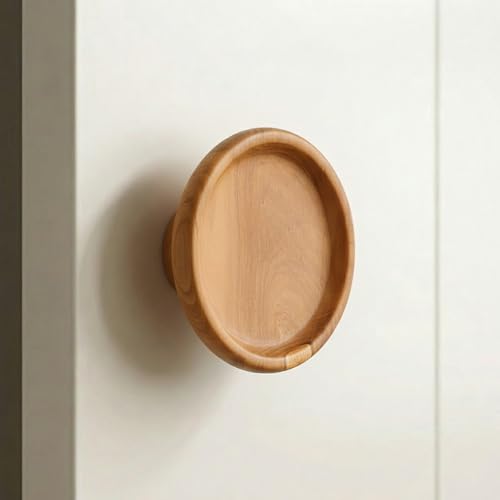 Image of Wooden Wardrobe Handle /Handle for Cabinet /Modern Teak Wood Handle /Door Handle for Wardrobe (6 Inch) Natural Wood Finish-| 3 Years Warranty |