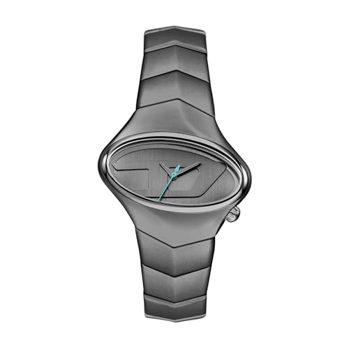 Diesel D-Rush Three-Hand Gunmetal Stainless Steel Men's Watch (DZ2229)