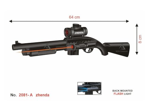 Image of ASExciting Toy Shotgun with Laser Light - Realistic Gun Toys, Safe for Kids, Fun Play Action