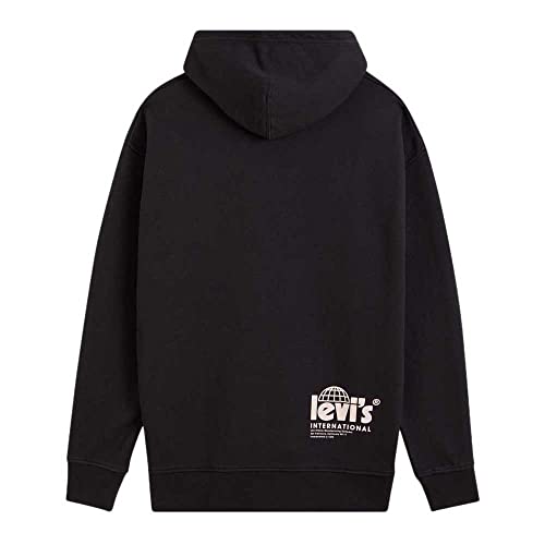 Sweat à capuche Levi's noir taille XL avec logo poster iridescent - 2