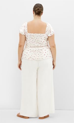 Image of City Chic Women's Plus Size Top - Daydreamer V Neck Print