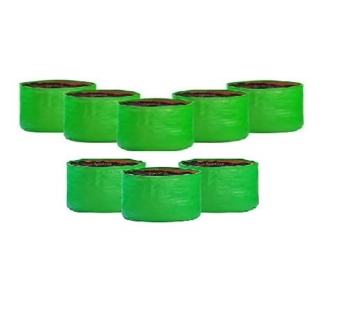 Image of Kingwell Grow Bag For Terrace Garden Leafy Vegetable Plant Grow Bags Fruits Growing Containers For terrece Gardening (18 X 12 INCH, PACK OF 8)