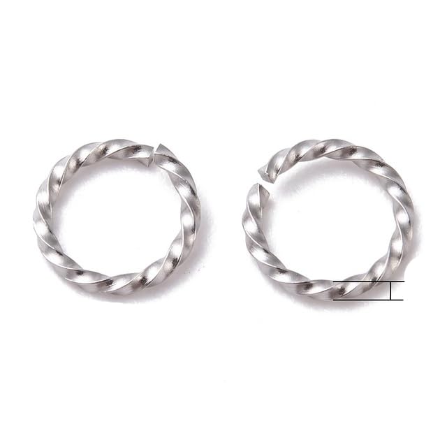 Anelli Salto Aperti 10g In Acciaio Inox 304 – Connettori Per Gioielli Fai-da-te - Foto 4