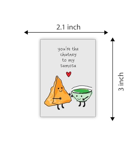 Image of Gift Me Bazar Fast Food Fridge Magnets for Refrigerator Stylish Decor | Home, Kitchen and Office Decoration | Best Souvenir Gift (You are The Chutney to My Samosa)