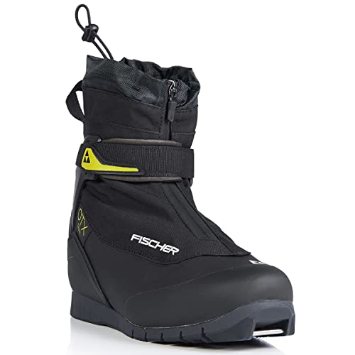 Isolato per calore Fischer OTX Trail Scarponi da sci di fondo da uomo, Nero/Giallo, 44 EU