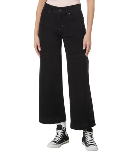 Free People, Womens, Benji Relaxed Wide Legs, Thea Black, 29