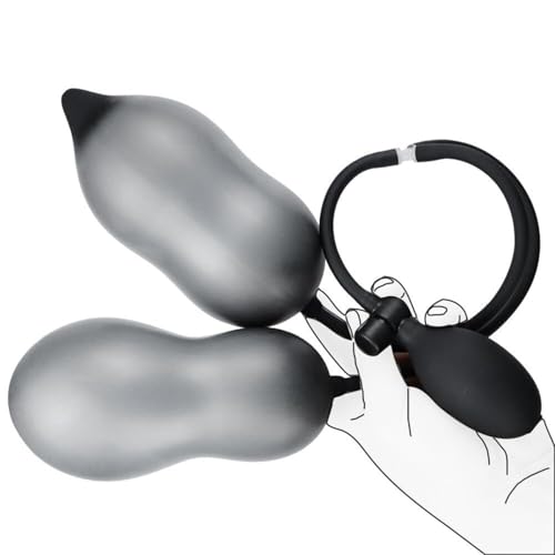 Tapón anal para superar límites de tamaño con sistema de doble globo ajustable