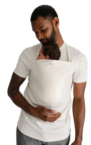 Image of Lalabu The Dad Shirt | Hands-Free Baby Carrier for Dad with Kangaroo Pouch | Engineered for Bonding, Safety, & Comfort for Newborns Up to 15 Lbs. | CPSC Compliant