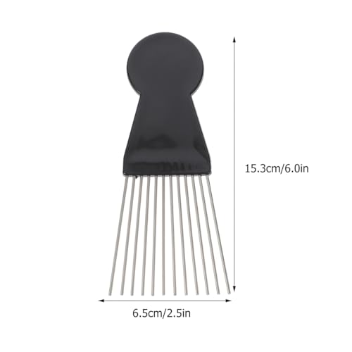 Peine KALLORY Hair Pick de acero inoxidable 2 unidades miniatura 2