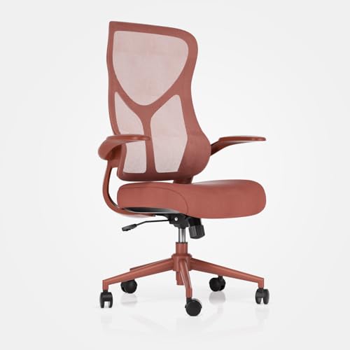 Image of NearHub EC10 Stylish Ergonomic High Back Mesh Reclining Office Chair with Adjustable Flip-Up Armrests,Lumbar Support & Headrest,Breathable & Comfortable Computer Chair for Home, Office & Study