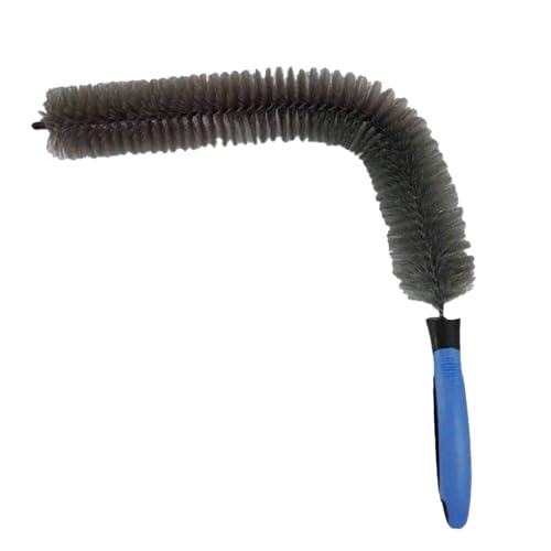 XIAOXIAOYU Cepillo de Limpieza de Ruedas, Cepillo de Limpieza de Neumáticos, Cepillo de Limpieza de Llanta Plegable, Herramienta de Limpieza de Detalles Automotrices, Cerdas de Nylon Flexible, con