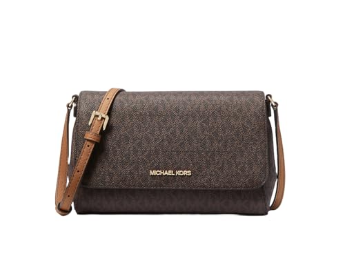Michael Kors Sac à bandoulière en cuir marron 22 x 15 x 5 cm, marron