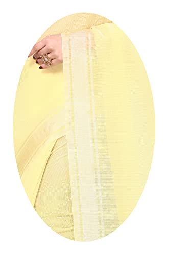 Image of Sidhidata Women's Kota Doria Cotton Manipuri Saree With Unstitched Blouse Piece (Rasbharii Free Size)