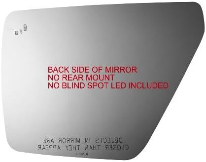Burco 5847B Passenger Side, Mirror Glass w/Blind Spot Icon Detection Icon Compatible With 2021-2023 F-150