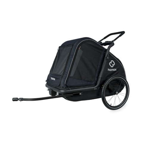 HAMAX Pluto Hundeanhänger - Grün - Groß - Ideal für E-Bike-Einsatz