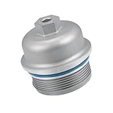 RATCHROLL Engine Oil Filter Housing Cover Cap 12583470 for Chevrolet Camaro 3.6L 2010-2015 Metal Silver Tone Replacement Car Parts