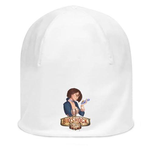 Bonnet unisexe en coton fin extensible blanc avec motif Cute Sad Girl Art