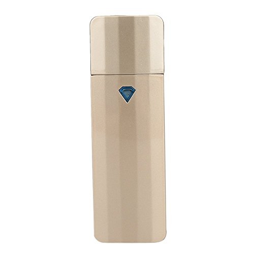 Face Sprayer Nano-Ionic Mini Sliding Facial Mister Portable Facial Spray Hydration Cool Mist Moistens for Eyelash Extensions Mist with USB Cable Rechargeable Handy Spray Steamer (golden)