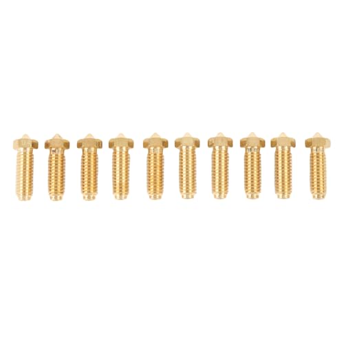 3D Printer Brass Nozzle Replacement Kit Printing Machine Nozzles Set for 3 Combo S1 Extruder Hotend (0.4mm)