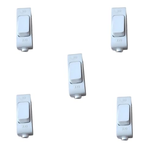 Image of Hanging Bed Switch| Push Button| Rocket PC Electrical On /Off Button| White Pack of 5 Pcs