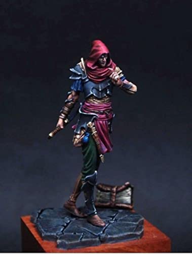 Figura de resina Dark Elf 75mm sin armar 1:24 miniatura 1