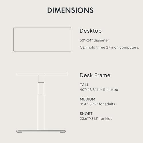 Image of FLEXISPOT E6 Pro Large 60 inch x 24 inch Dual Motor Electric Standing Desk, Organic Modern Oval Leg Design, 3-Stage Height Adjustable Sit Stand Desk with heavy Duty 330lbs, Mahogany Desktop, Black Frame