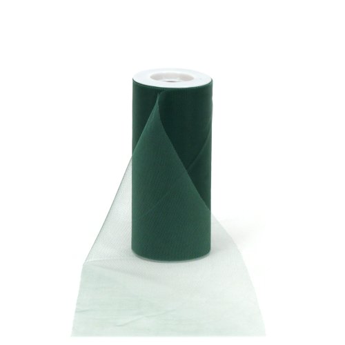 Offray Tulle Craft Ribbon, 6-Inch by 25-Yard Spool, Emerald