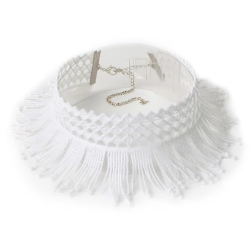 Morticia Handmade Gothic Choker | Vintage Boho Ivory Lace Choker Necklace | Gothic Fashion Accessories | For Girls & Women | Suitable for all Occasions (B0DCSJ7Y3X) Amazon Price History, Amazon Price Tracker