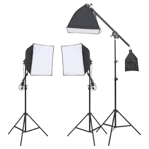 Boîtes à lumière avec triple trépied en kit studio photo pour vlog