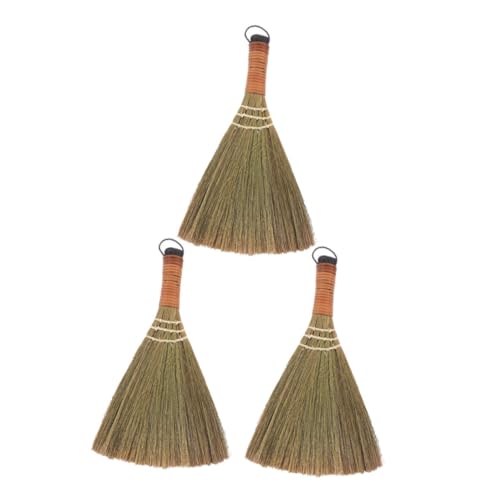 CIYODO Hanging Loop Broom for Gentle Sweeping Bamboo Stick Floor Maintenance Tool Soft Hair for Home Use