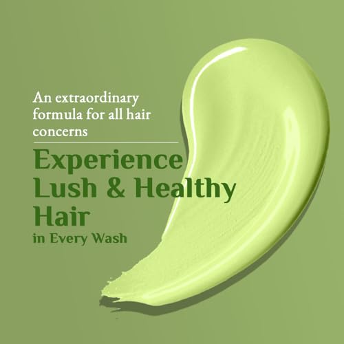 Richfeel Green Apple Shampoo For Dry & Damaged Hair | Anti Dandruff | Promotes Healthy, Shiny and Glossy Hair | Nourishes Scalp | Makes Hair Soft & Smooth | All Skin Types | 500 ml